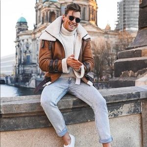 Zara shearling jacket size medium ( unisex )